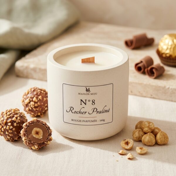 Bougie Rocher Praliné